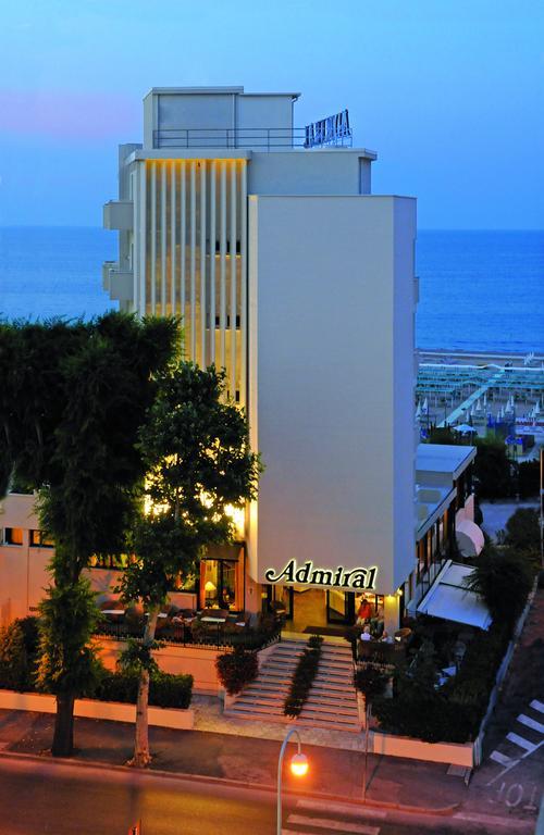 Hotel Admiral - On The Beach Riccione Exterior photo